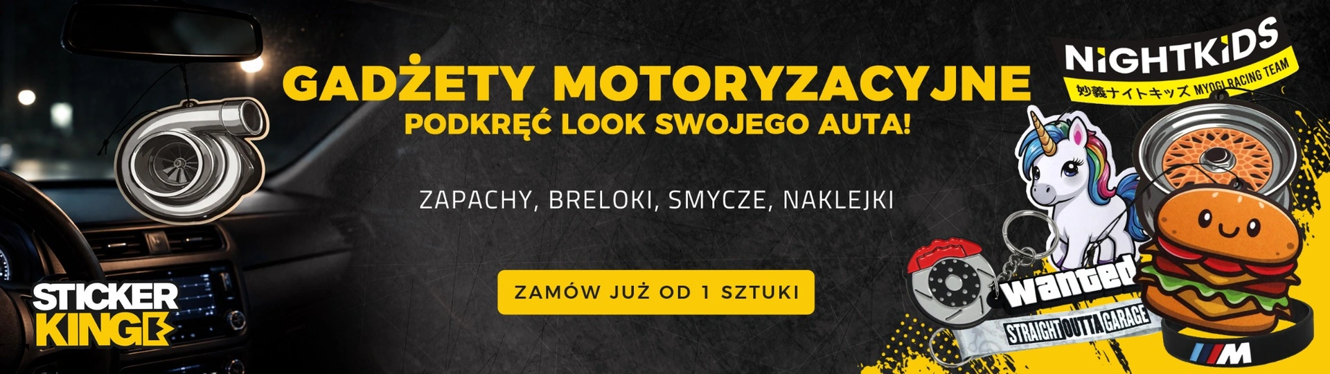 Gadżety motoryzacyjne – zapachy, breloki, smycze i naklejki