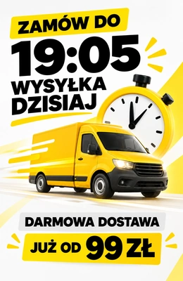 Zamów do 19:05 – wysyłka dzisiaj, darmowa dostawa od 99 zł